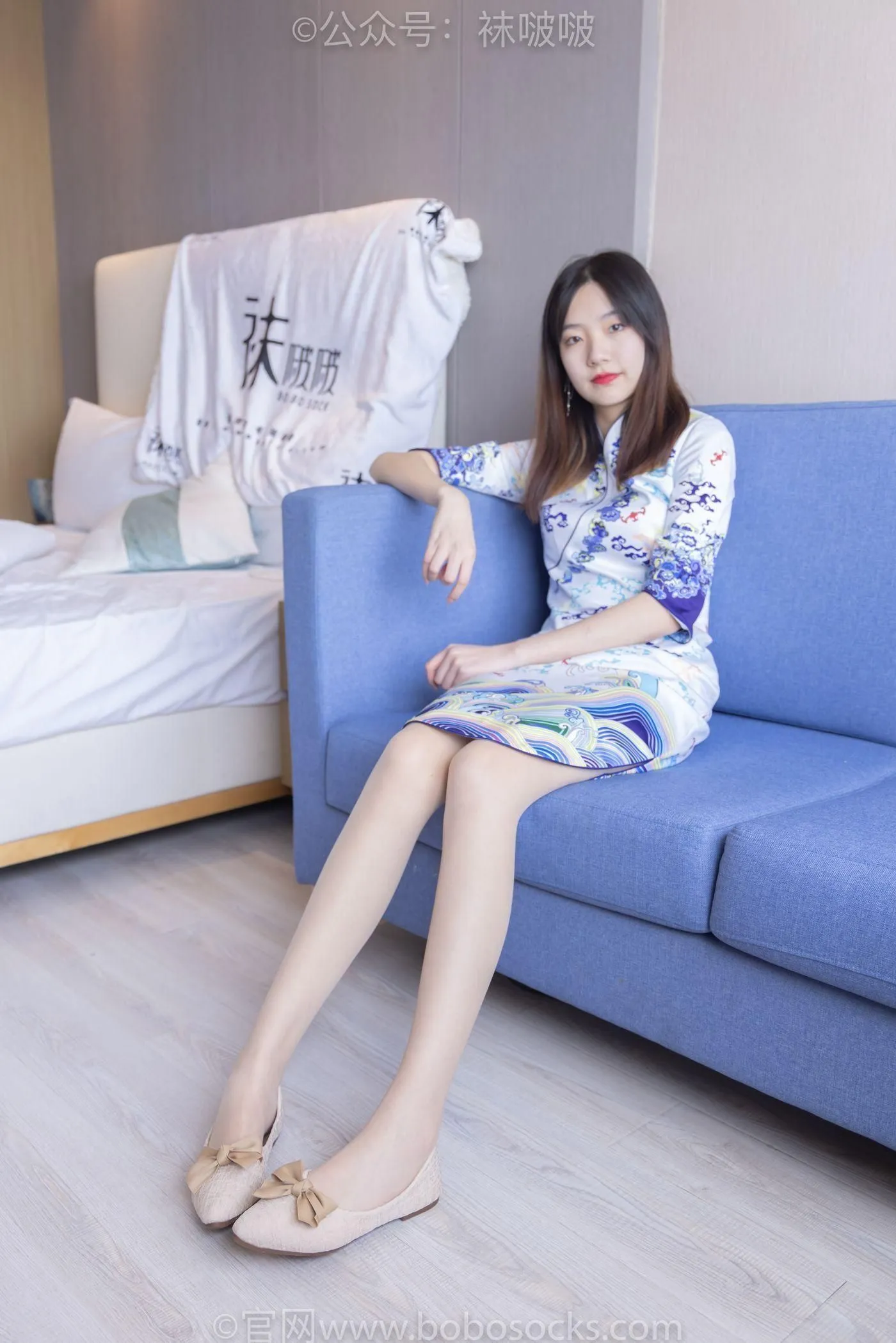 [BoBoSocks袜啵啵]NO.082 小甜豆-旗袍、皮底鞋、高跟鞋、肉丝 [140P]插图6